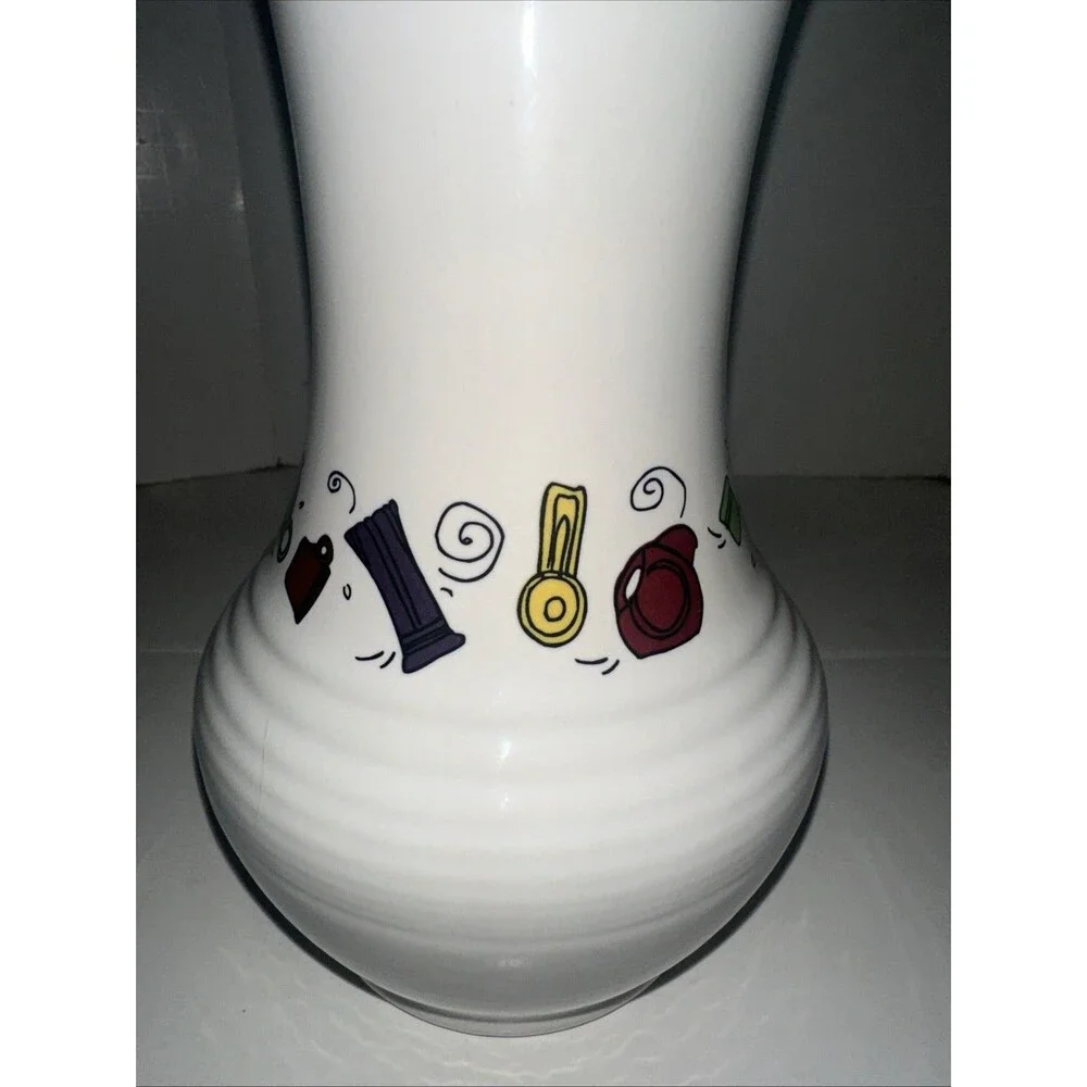 Fiesta ICON Royalty Vase Rare Icon Pattern Fiestaware HTF
